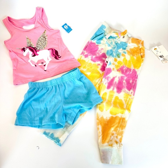 Lot of NEW Girls Clothes Size 4/5 C&C California The Childdren's Place Joggers+ - Picture 1 of 7